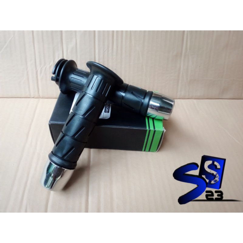 Guiador De Borracha Handfat hangrip Kaze Conjunto jalu pcx Cromado