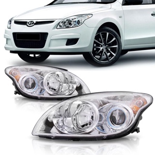 Farol I30 2008 2009 2010 2011 2012 Foco Duplo Cromado em Oferta na Shopee