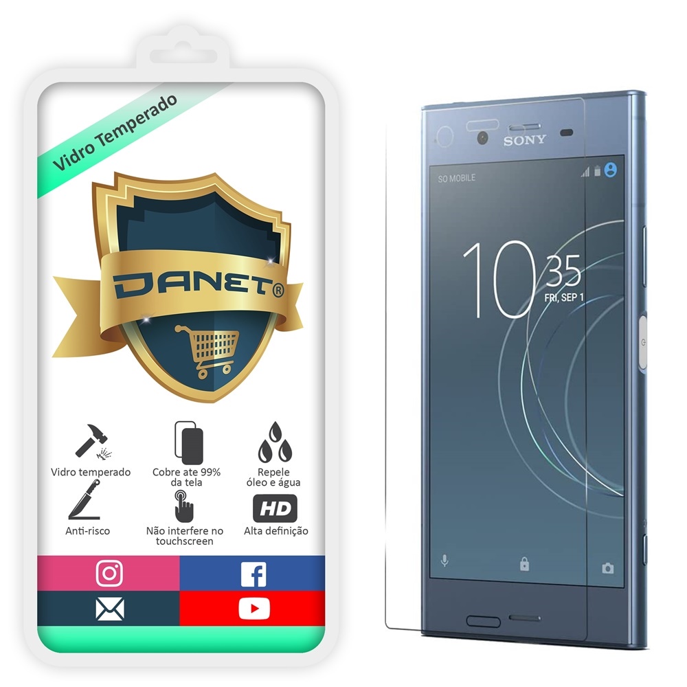 Película De Vidro Temperado Sony Xperia Xz1 5.2 Anti Impacto 9h