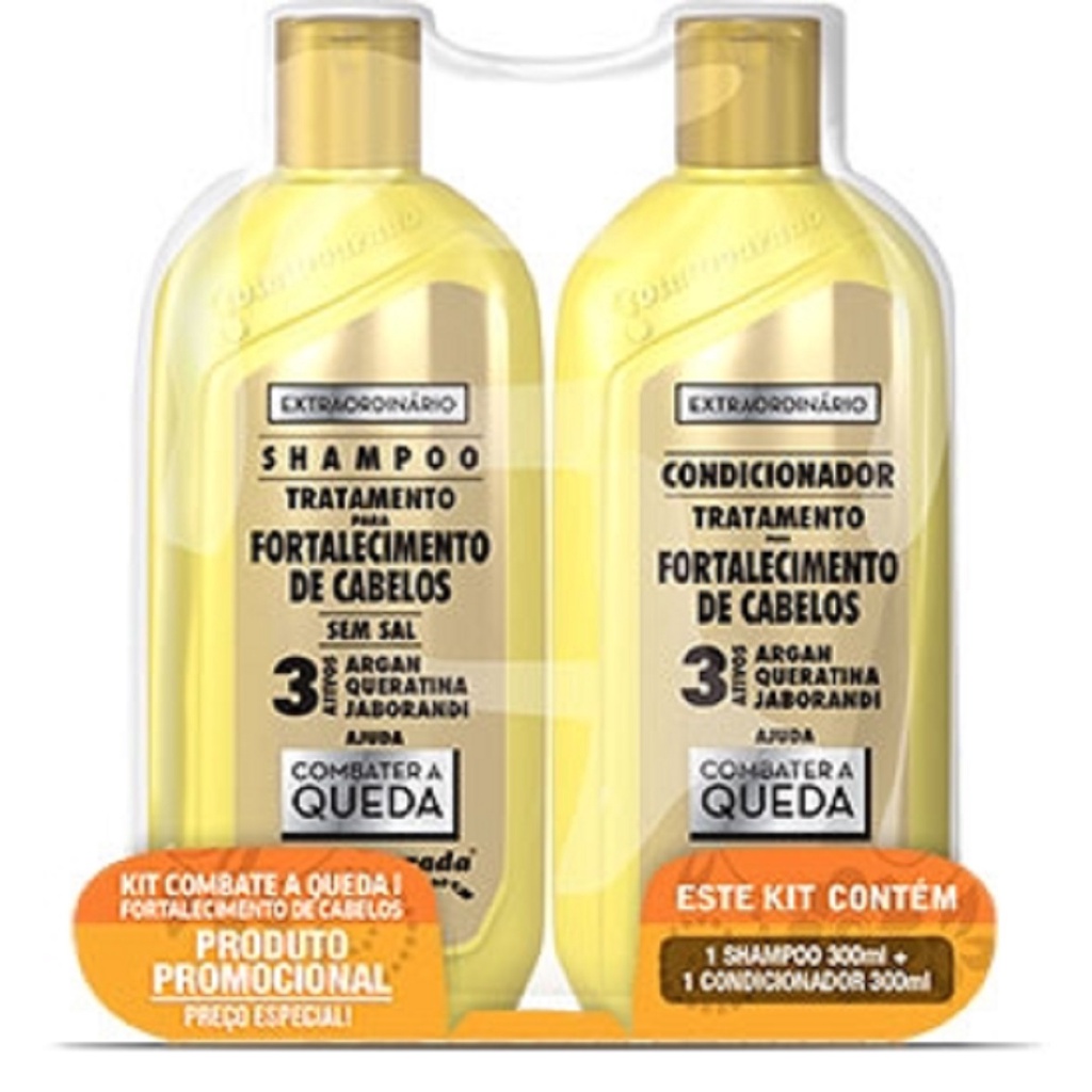 Kit Gota Dourada Fortaleciemento Extraordinário sh.+cond.300ml