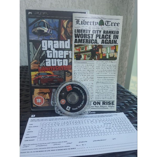 Grand Theft Auto Liberty City Stories Sur Sony PSP - Jeu Complet