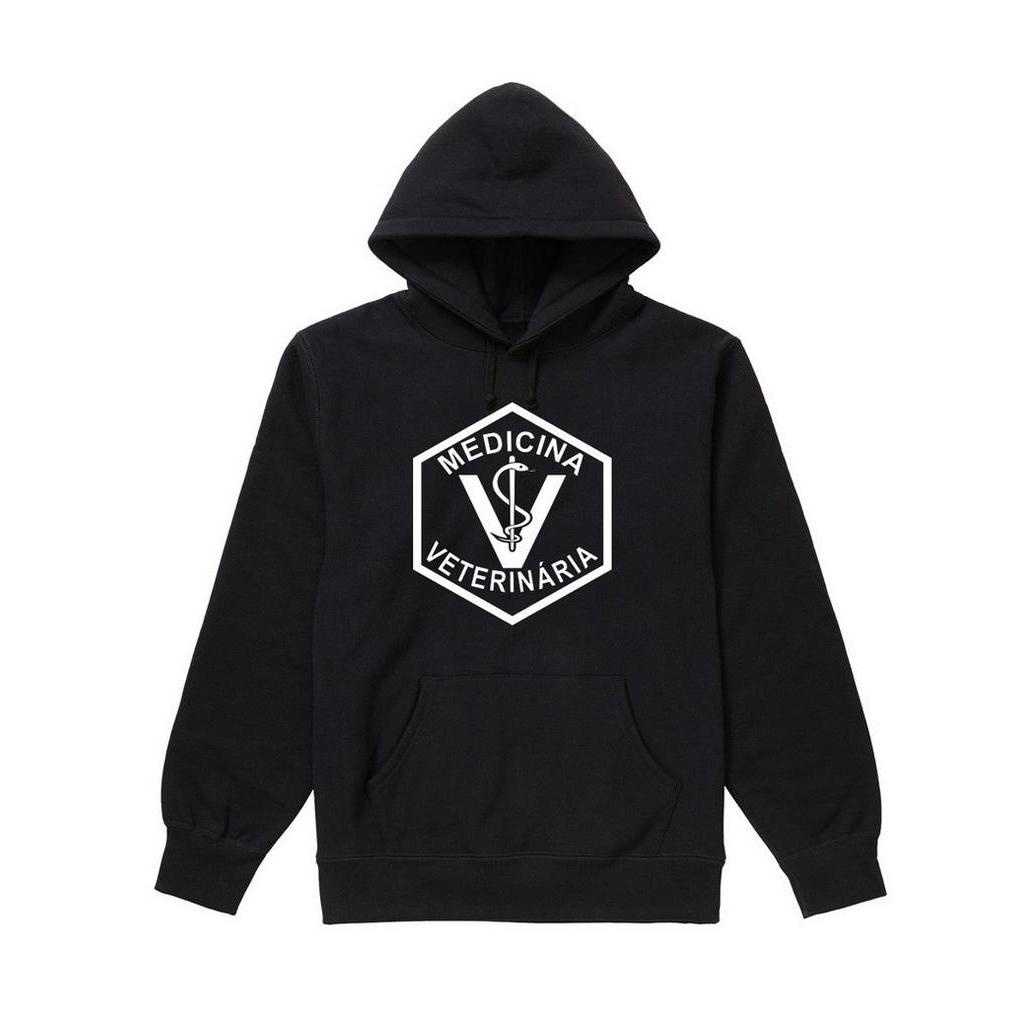 Blusa frio moletom Blusão feminino masculino capuz med veterinária