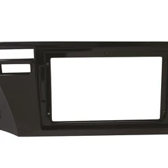 Moldura 9" Flutuante Chinês Honda City 15/21 C/ Botão Airbag Duplo - Black Piano