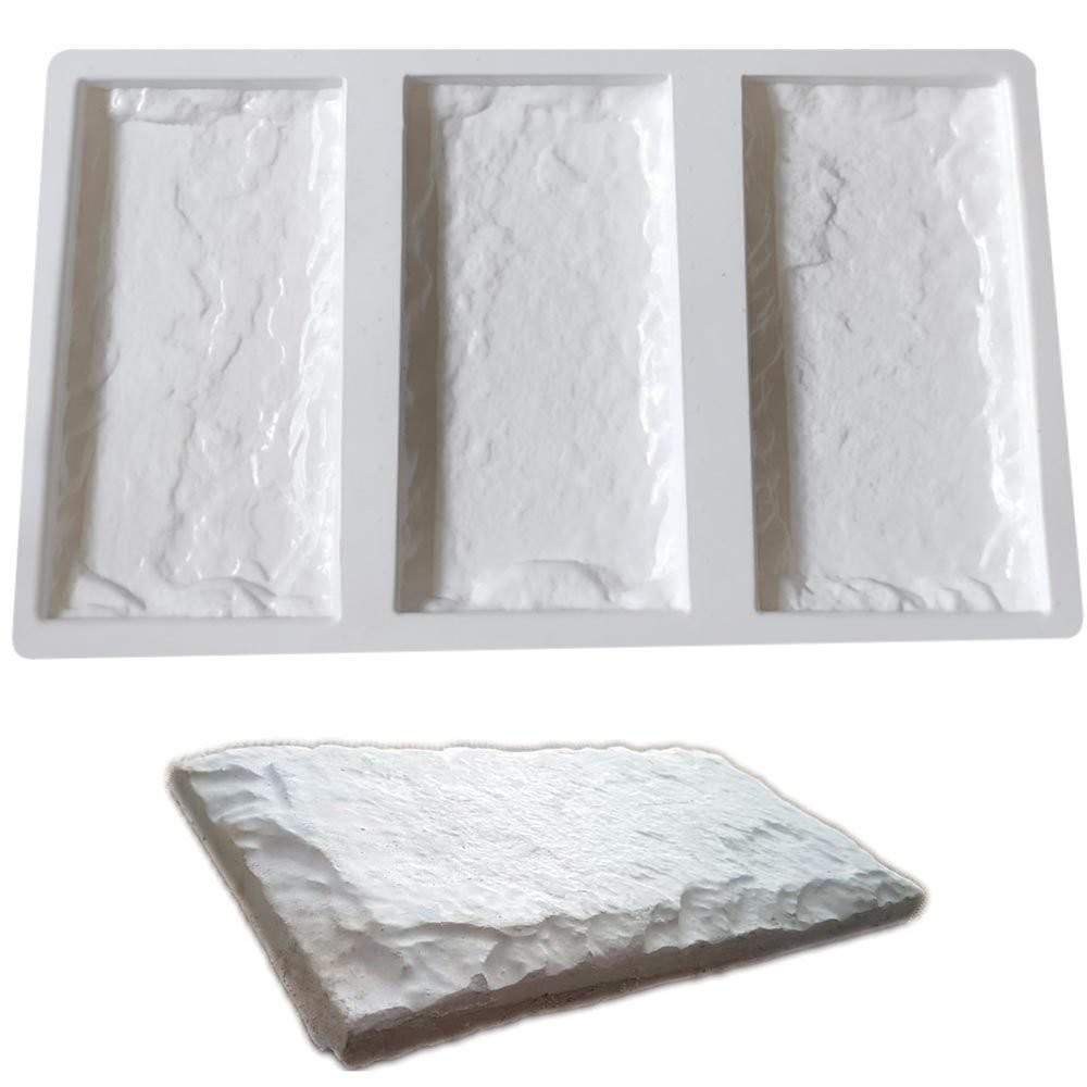 Forma 3d Tijolão Rústico 29x14,5cm Abs 2mm Molde Para Gesso e Cimenticio 3d