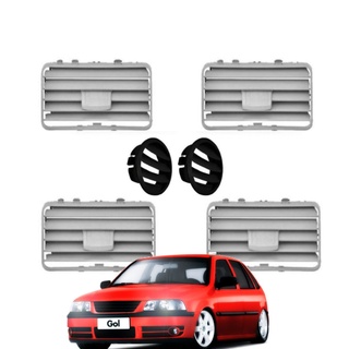 Grade Difusor de Ar Painel Gol Parati Saveiro G3 2000 2001 2002 2003 2004 2005 Cinza Preto