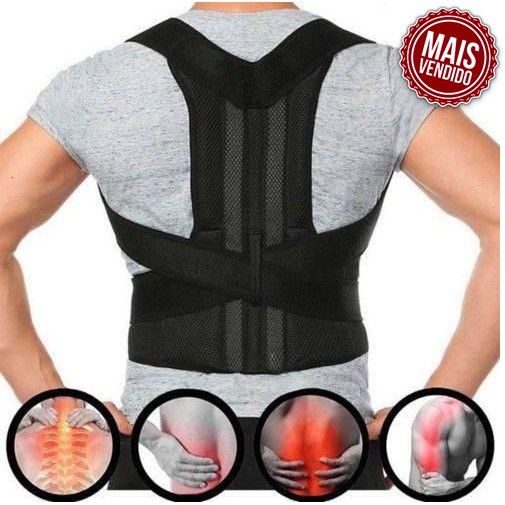 Cinta Colete Corretor Postura Coluna Lombar Suporte Para Costa Envio Imediato Produto Mais Vendido