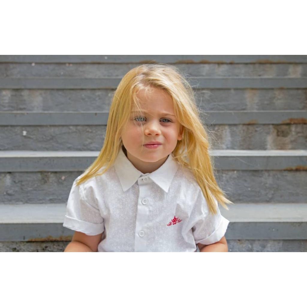 Camisa Social Estilosa Bruds Kids  Infanto Juvenil  Camisa de botões infantil para verão estampada usada por varios artistas produtos originais com qualidade conforto e estilo para pais e filhos infanto juvenil e adulto a partir de 2 anos de idade