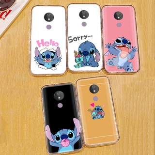 Ta66 Capa Fofa Stitch Para Motorola G6 Plus G7 G8 Power Lite E6 Play Moto