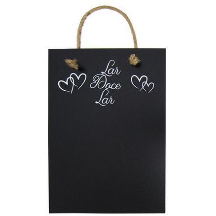 Quadro Decorativo de Anotação - Placa Lar Doce Lar