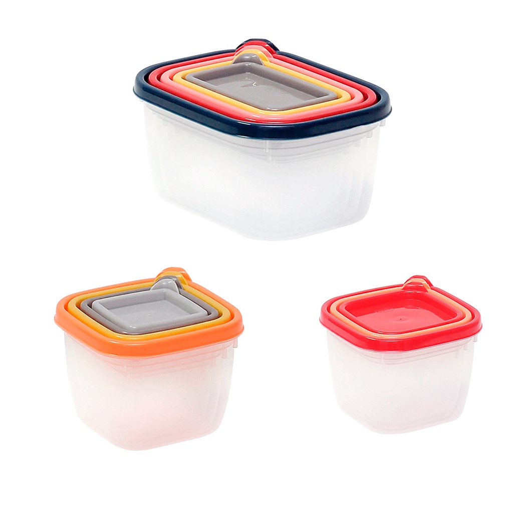 12 Potes plástico com tampa para mantimentos alimentos legumes frutas cereais plasútil Vasilha marmita tapoer tapuer tupperware tapware tapawer