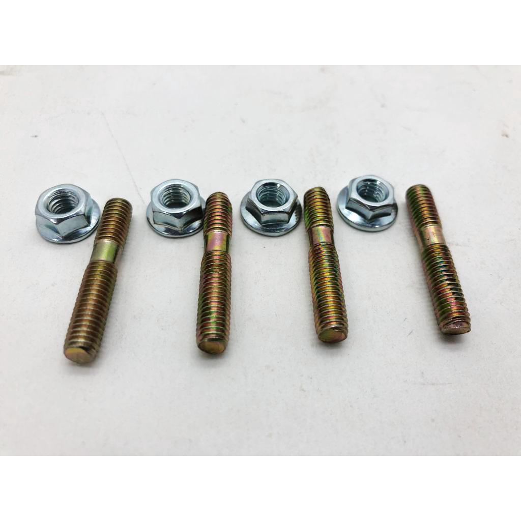 Prisioneiros + Porcas Bengala Eixo Dianteiro Xr 250 Tornado/Xre 300/Xlx 350/Sahara 8 Peças