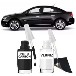 Tinta Tira Risco Automotivo Chevrolet Cruze Preto Carbon