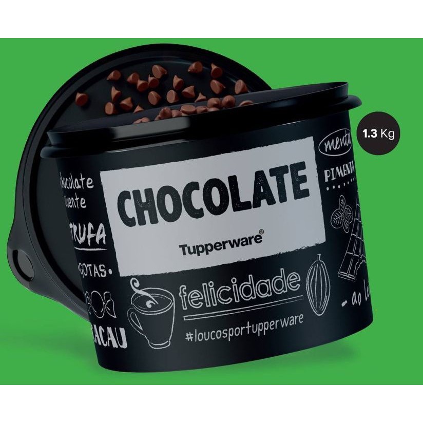 Tupper Caixa Chocolate PB 1,3kg Tupperware Original | Shopee Brasil