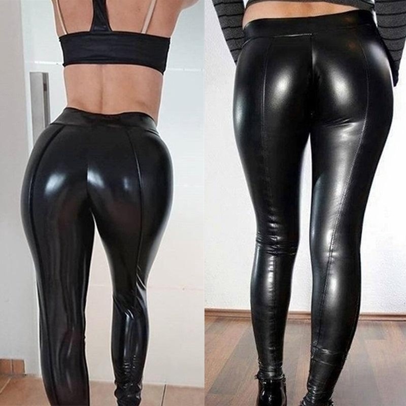 calça latex feminina
