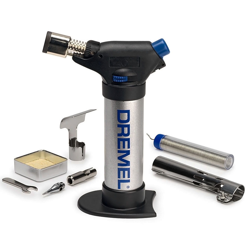 Mini Maçarico Dremel Versaflame a Gás com 7 Acessórios Flambar Soldar em Oferta na Shopee