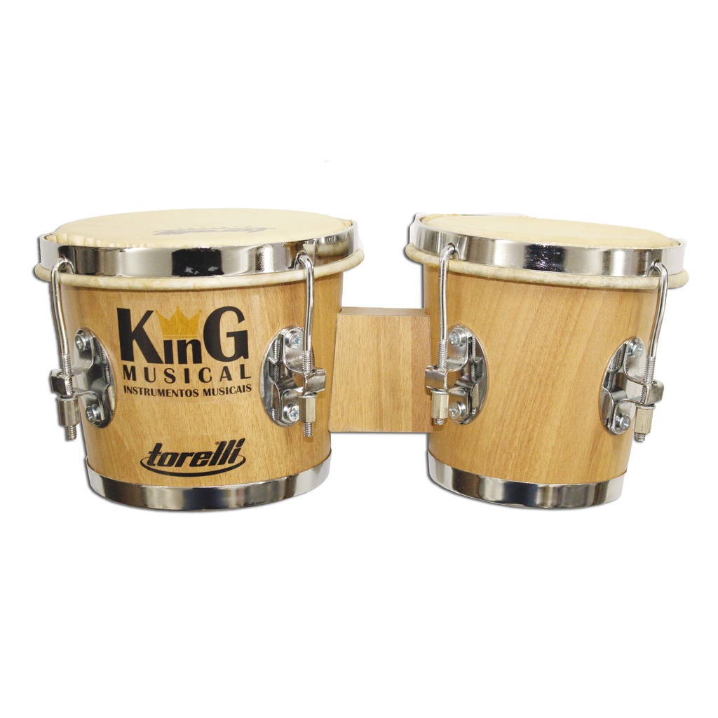 Bongô Torelli Natural 6 X 7 Madeira Com Fórmica Tb010
