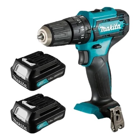 Furadeira Parafusadeira 2 Baterias 12v Makita Hp333 S/ Carrg