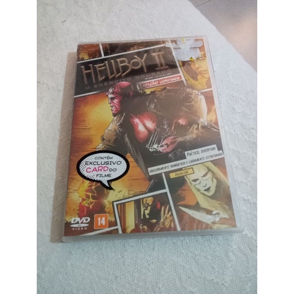 DVD Hellboy 2 o exército dourado edição limitada lacrado novo.