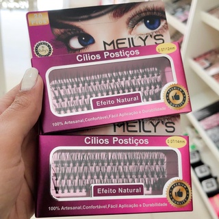 Cílios Tufinho Para Extensão Sem Nó Base Reta 10mm 12mm 14mm Meily