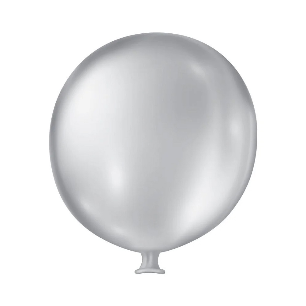Balão de Festa Gigante Cintilante - 25" 63cm - Prata - 01 unidade - Home & Living