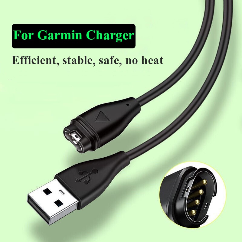 Garmin Carregador Para Fenix 5/6/Forerunner 935/945/245/745/45/55/Venum/Vivoactive/Cabo De Carregamento Instinct