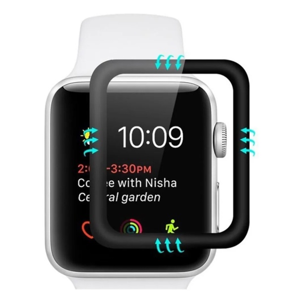 Kit 3 Pelicula Filme protetor Gel 3D Compatível Apple Watch 38mm 40mm 42mm 44mm