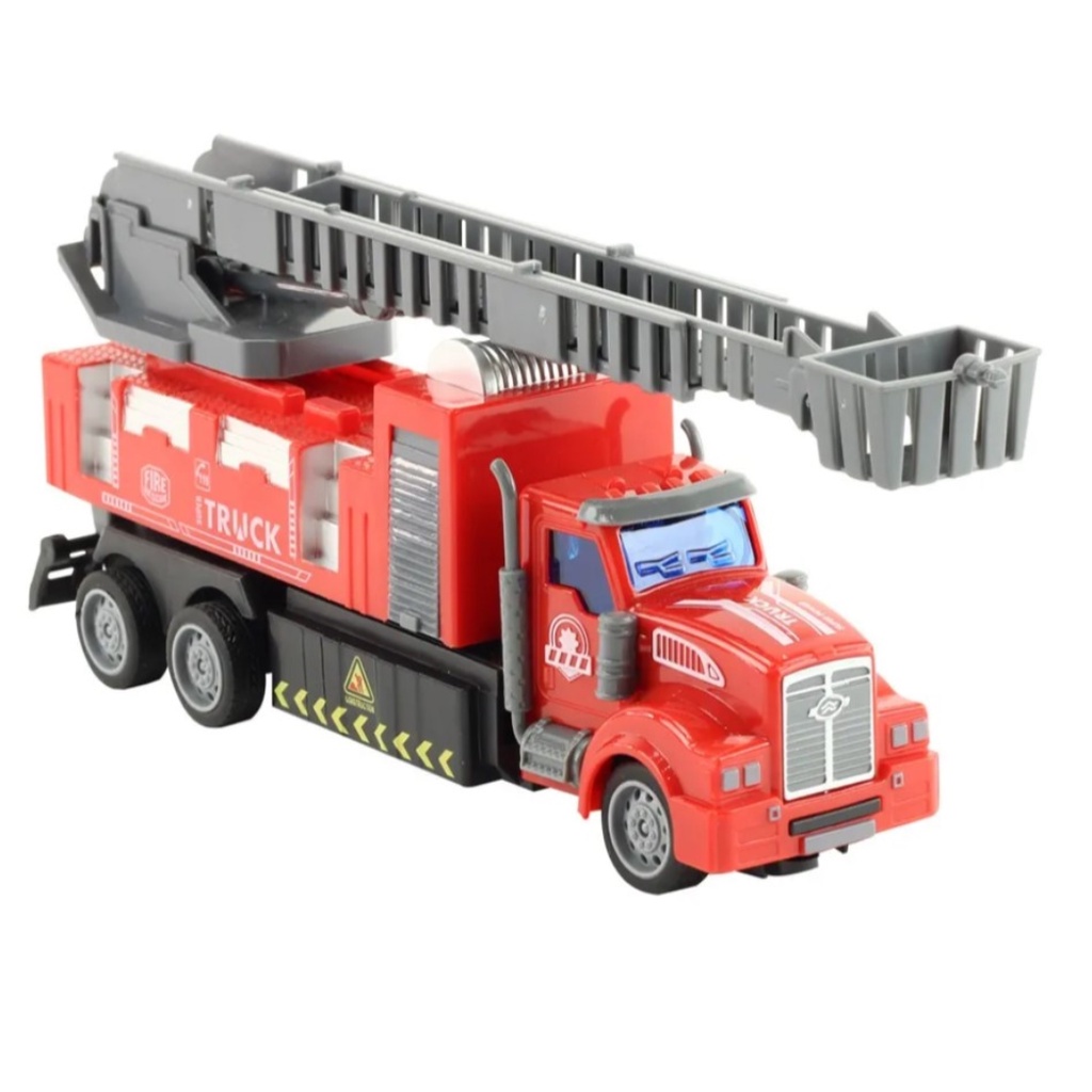 Caminhão de Bombeiro Controle Remoto com luzes Mega City Emergência Brinquedo Infantil - BBR TOYS