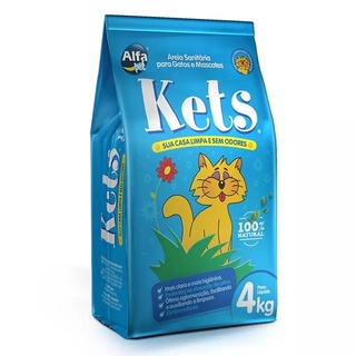 Areia Sanitária Alfapet Kets para Gatos 4kg