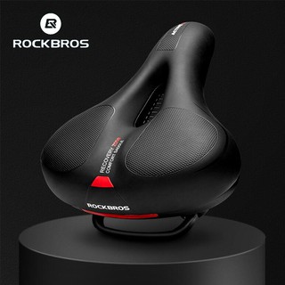ROCKBROS Sela De Estrada Bicicleta Refletiva À Prova De Chuva PU Superfície Macia Memória Espuma Assento Redondo Streamlined MTB