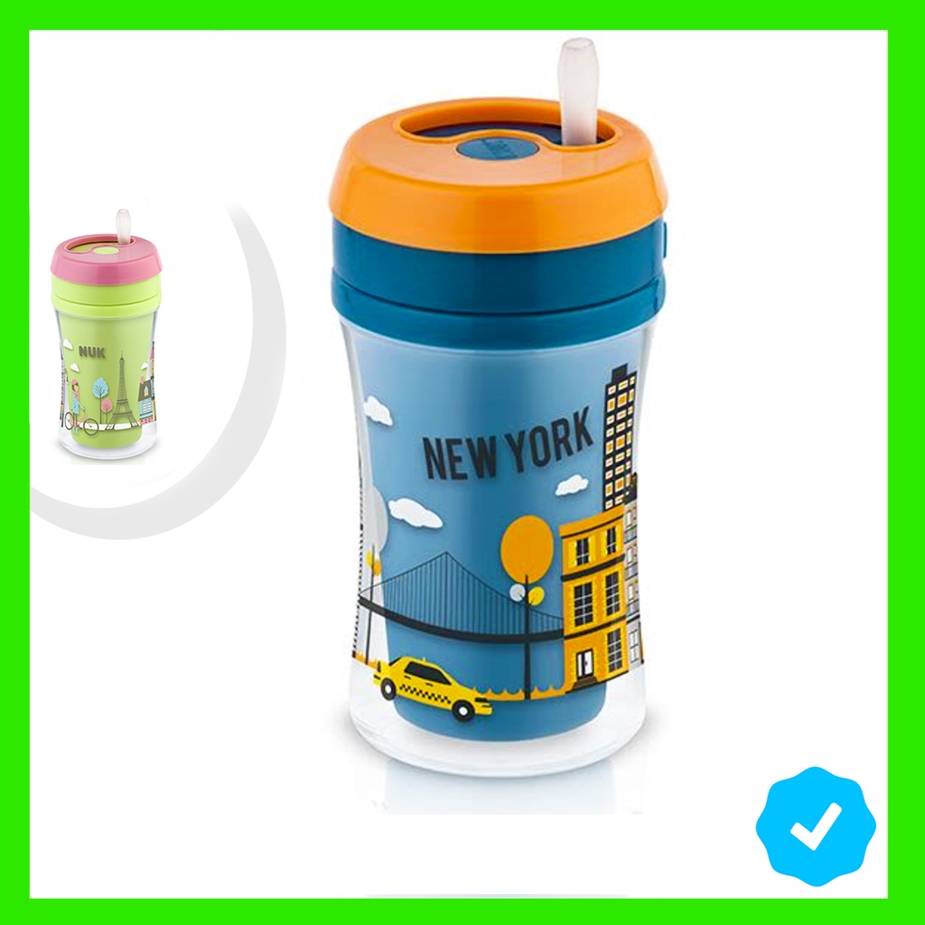 Copo de Transição Fun NUK Infantil com Canudo de Silicone