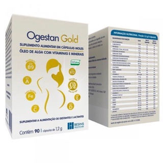 Ogestan Gold Suplemento Para Gestantes e Lactantes c/90 Cáps