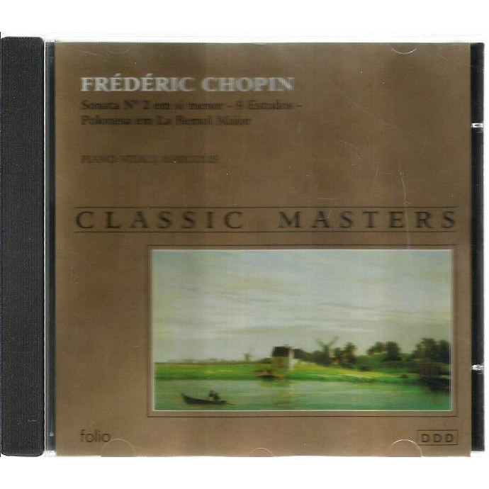 1087 Mcd- Cd Original 1997- Classic Master- Frédéric Chopin- Sonata Nº. 2 - 9 Estudos- Polonesa