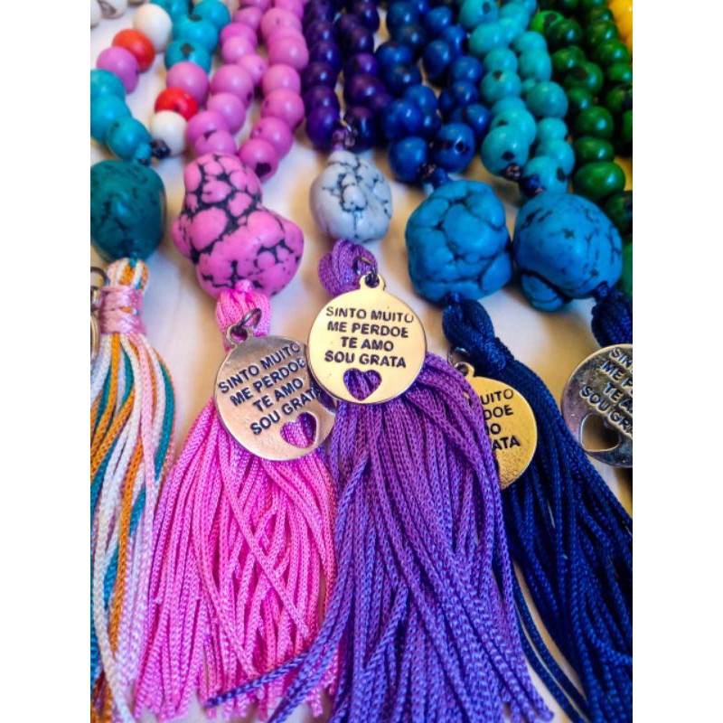 Imagem Japamala 54 Contas Semente de Açaí Ho''Oponopono