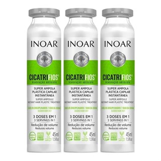 Inoar Cicatrifios Super Ampola Tratamento Capilar 3x45ml em Oferta na Shopee