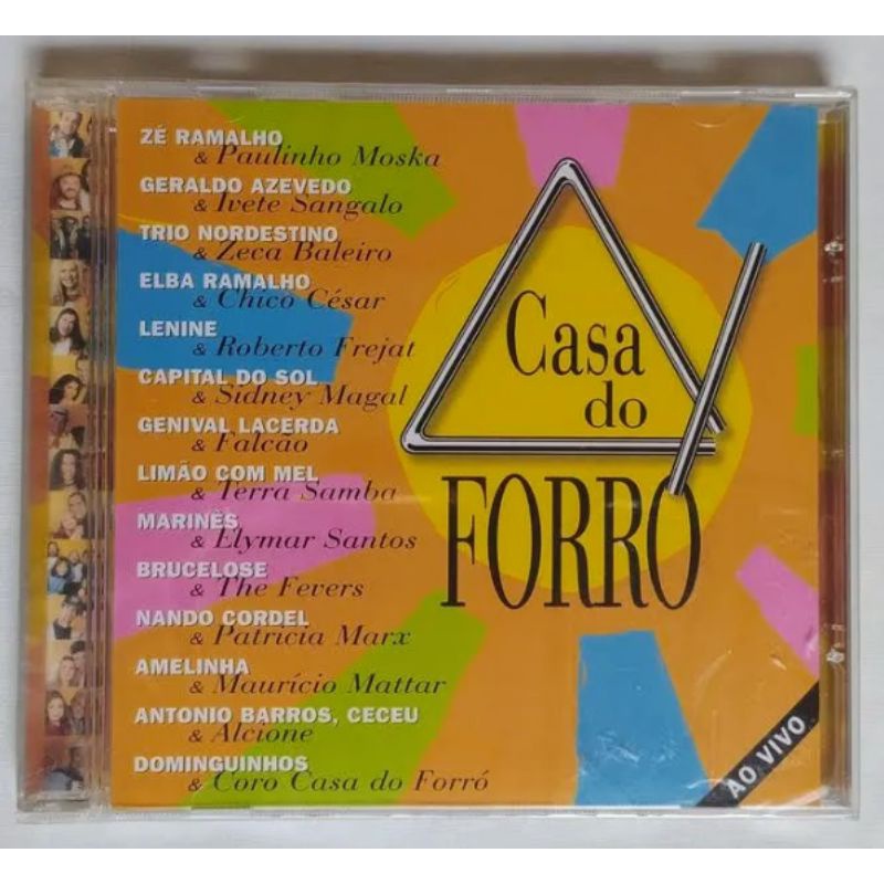 Cd Casa Do Forró Ao Vivo - Lacrado e Original. ( Zé Ramalho, Elba, Dominguinhos...) RARIDADE.