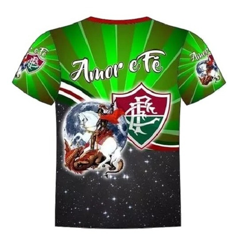 Camisa São Jorge Fluminense Amor E Fé Young Flu Plus Size