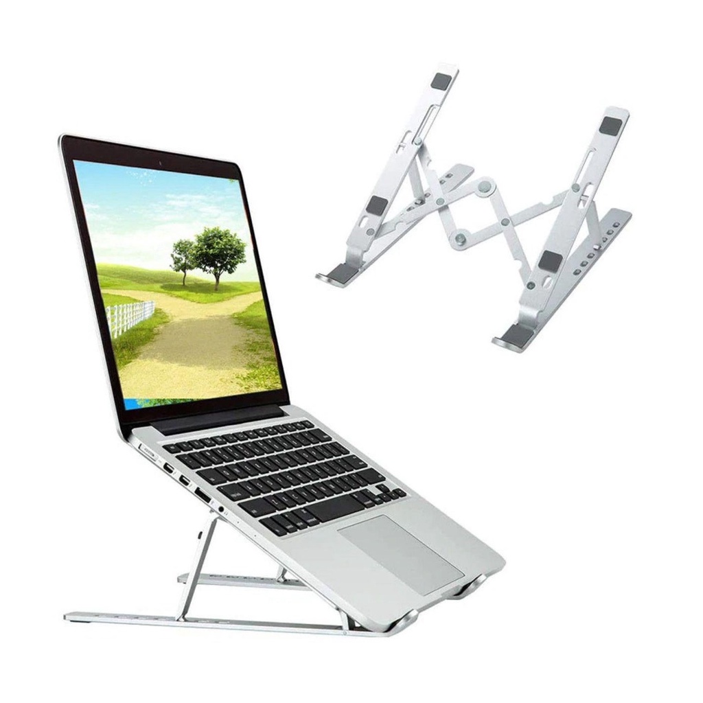 Suporte para Notebook Inclinável 11 a 17 Polegadas Alumínio Metal Portátil