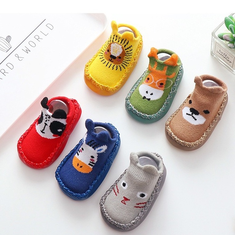 Spring baby toddler footwear antiskid children's indoor floor socks soft soled baby footwear