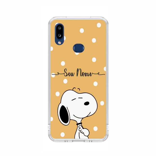 Capa de Celular Capinha Samsung A10s Personalizada  - Snoopy Com Nome