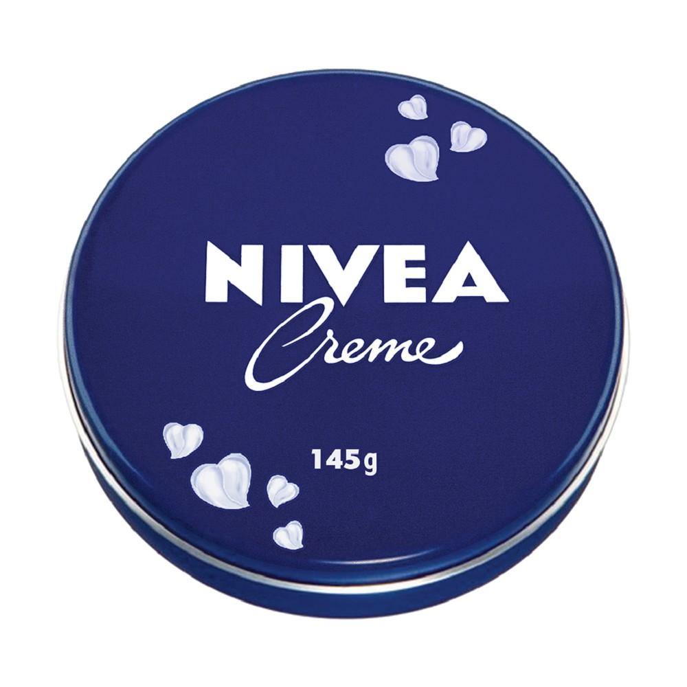 Creme Nivea lata 145g azul tradicional pomada mão corpo rosto hidratação intensa previne rugas remove maquiagem cotovelo ressecado pós barba tatuagem pés