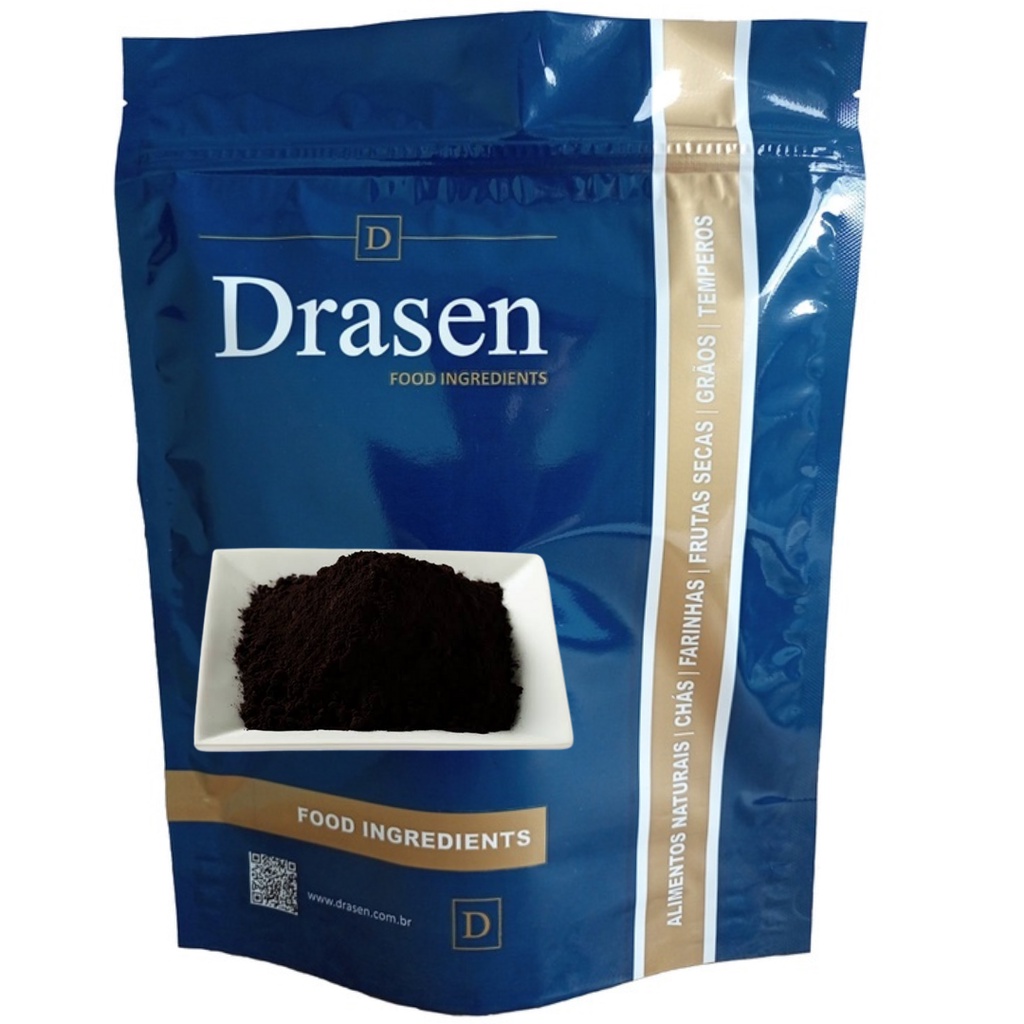 Cacau Black Alcalino em Pó (500g ou 1kg) - Drasen Food em Oferta na Shopee