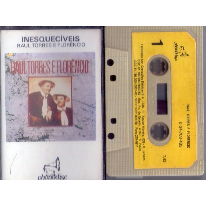 Fita K7 / Cassete: Inesquecíveis Raul Torres E Florêncio (joão Pacifico, Sertanejo, Música Sertaneja)