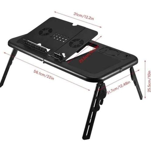 Mesa Para Notebook Com Cooler Articulada Portátil Tomate