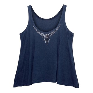 Blusa Blusinha Regata Feminina Plus Size Evasê Viscolycra Strass Tamanho Grande Várias Cores