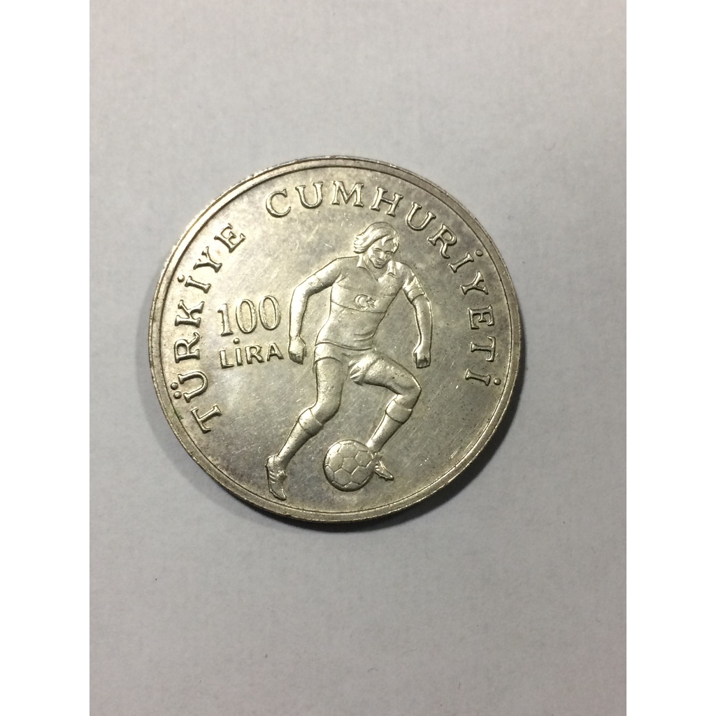 Turquia 100 Liras 1982 - Copa do mundo de 1982
