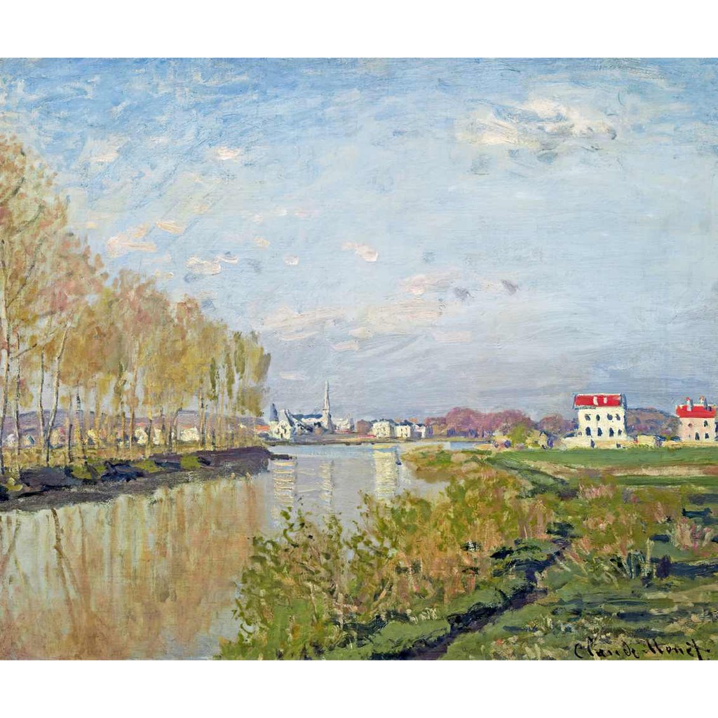 O Sena Em Argenteuil - Vanilla Sky (1873) - Claude Monet - Tela Canvas ...