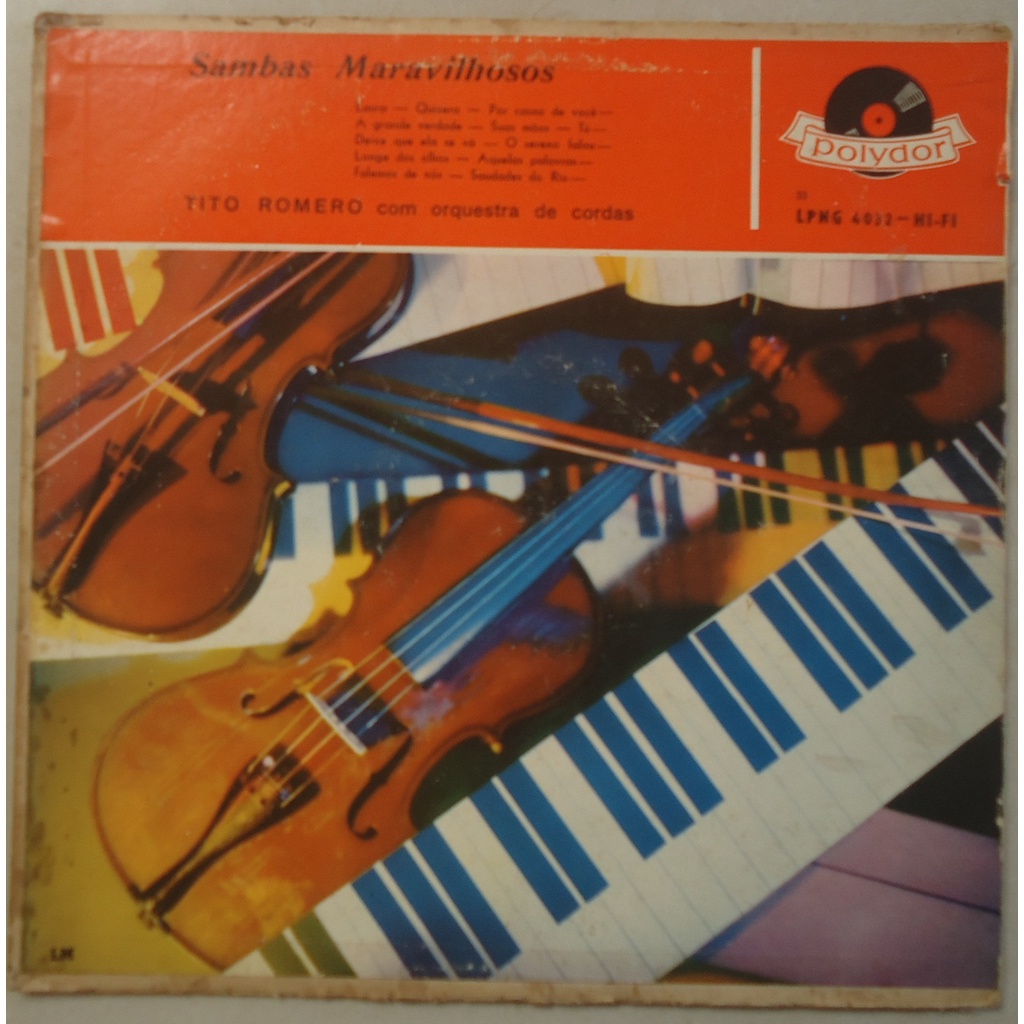 Lp Tito Romero 1959 Sambas Maravilhosos, disco de Vinil Raro