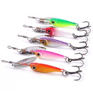 1Pcs Colher De Metal Isca De Pesca 6,6cm 12,5g Spinner Wobbler Crankbait Jigging Swimbait Sequin