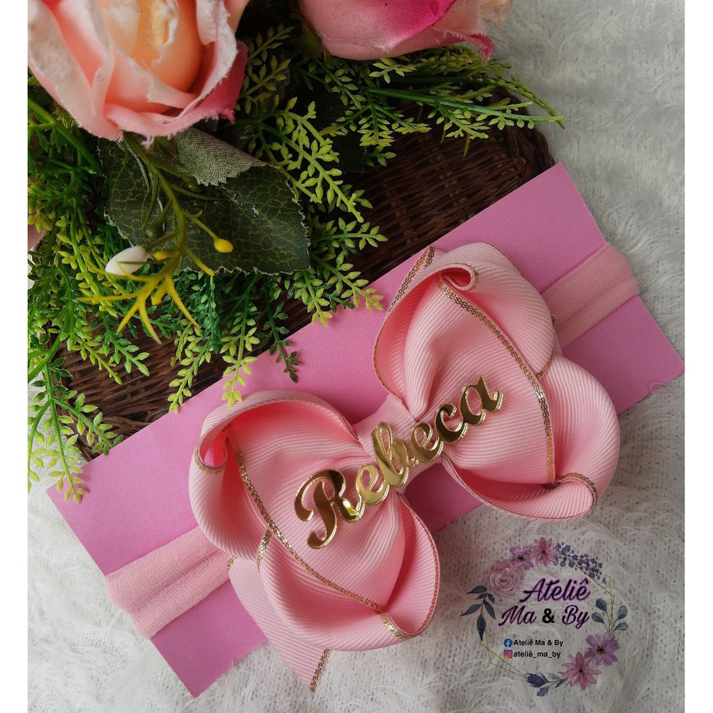 5 Nome Para Laços Acrílico  Simples ou Composto - OFERTA em Oferta na Shopee