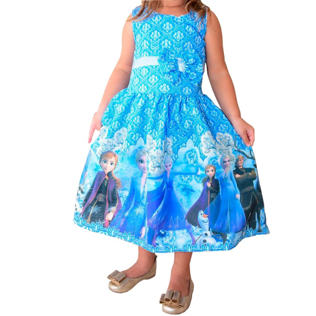 Vestido Frozen Elza Promoção